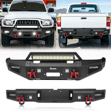 Offroad For 1995-2004 Toyota Tacoma Steel Front Rear Bumper Wwinch Platelights