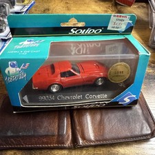 Solido Red Chevrolet Corvette 99034 Limited Edition 1/43 Die-Cast In Box Baby