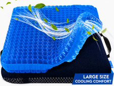 Vivamint Gel Seat Cushion For Long Sitting Cooling Gel Pad Non-slip Cover