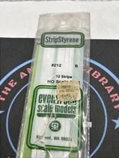 Evergreen Scale. Polystyrene Strips. 14" 8212. HO Scale 2x12.  (12)