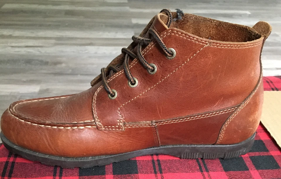 Botines vintage Eastland para mujer talla 8 W de cuero marrón con cordones 🥾 Foto 2 de 4