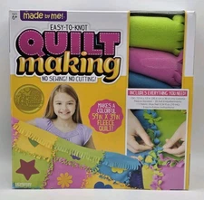 Made By Me Easy To Knot Quilt Making Kit - Multicolor No Sewing No Cutting