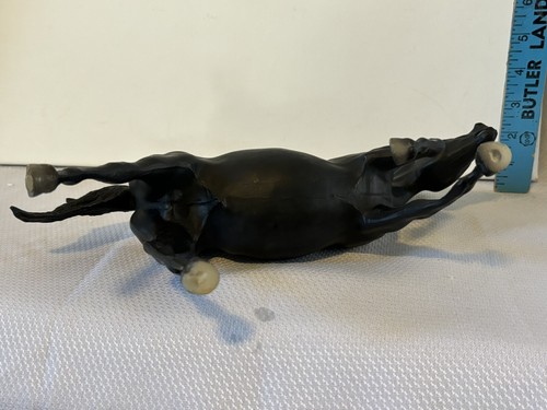Breyer Traditional Model #127 Running Stallion Black Blanket Chalky USA Vintage - Picture 8 of 11