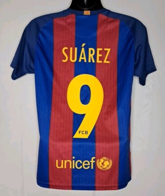 Luis Suarez #9 FC Barcelona Qatar Airways Belko Soccer