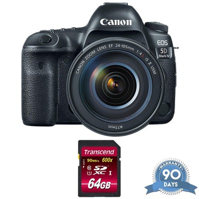 Canon EOS 5D Mark IV DSLR Camera +24-105mm f/4L II Le-