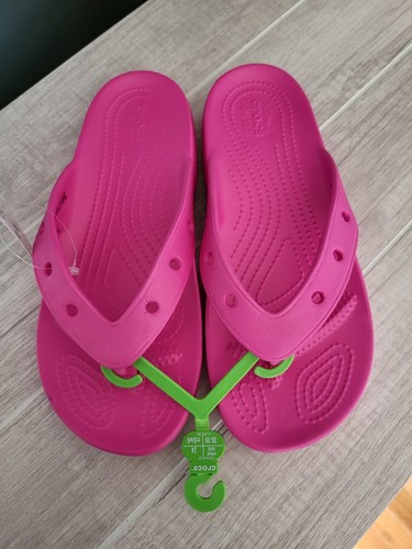 Chanclas Crocs Rosa 8 Mujeres 6 Hombres Nuevas - Imagen 2 de 5