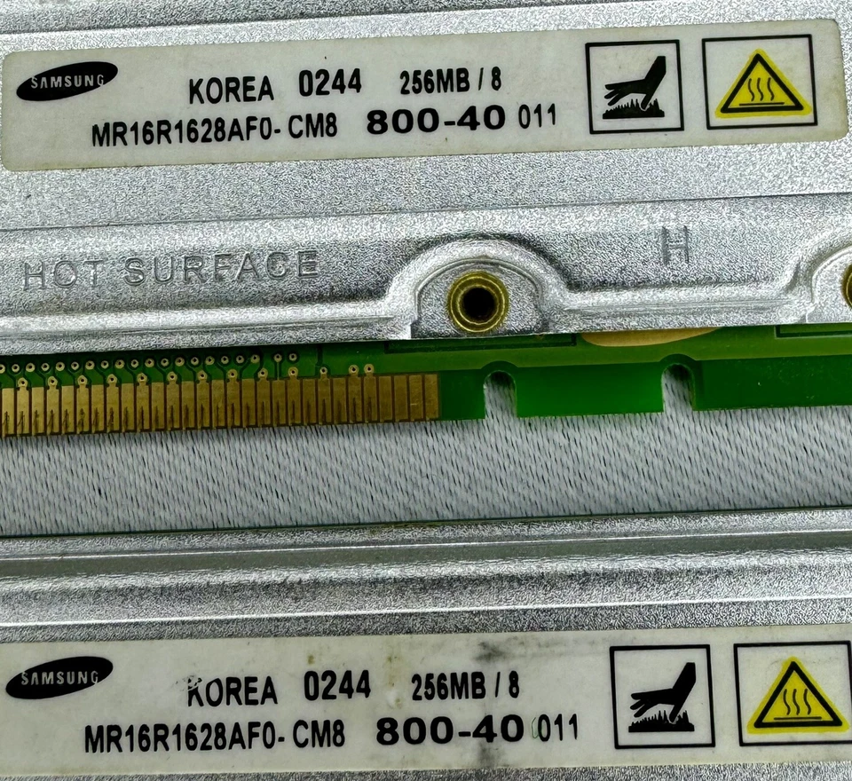 2 Samsung MR16R1628AF0 256MB 512MB PC800 Untested - Image 2 of 3