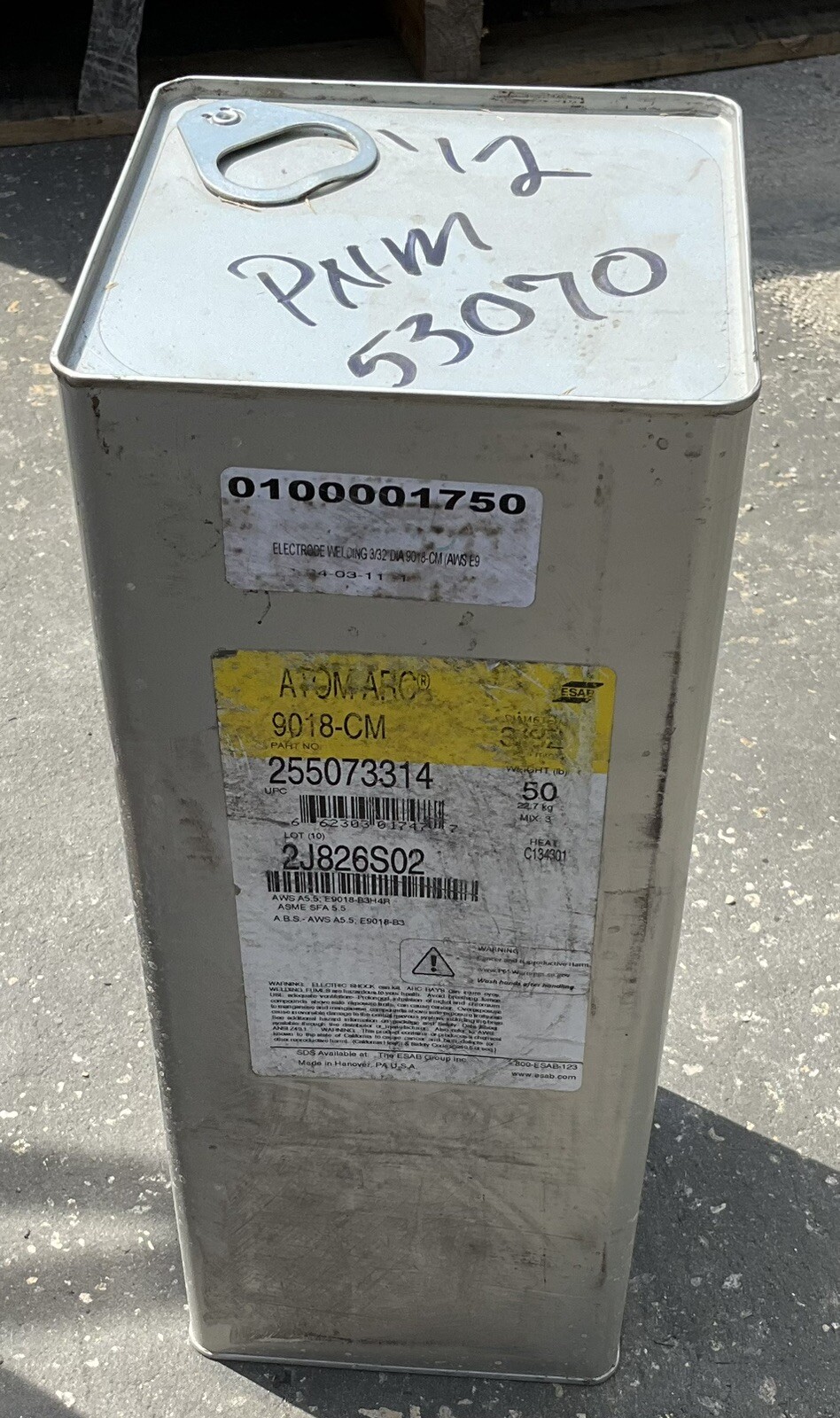 ESAB ATOM ARC 255073314 WELDING ELECTRODE ROD 9018CM 50LB 373 eBay