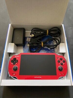 Sony PS Vita PCH-1000 ZA03 Red OLED Wi-Fi Model w/ Box F/S 4948872448574 |  eBay