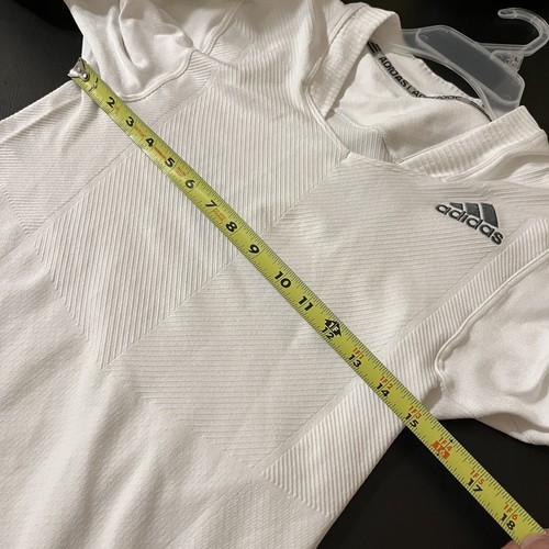 Adidas Techfit Lax Jersey Lacrosse Mens Size Large White / Onix New With Tag - Picture 8 of 8
