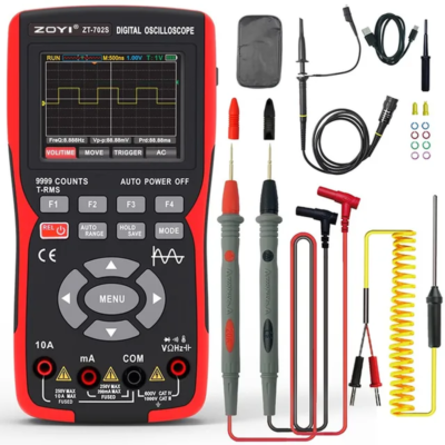 ZT-702S 2-In-1 Oscilloscope Multimeter with 2.8 Inch IPS Display