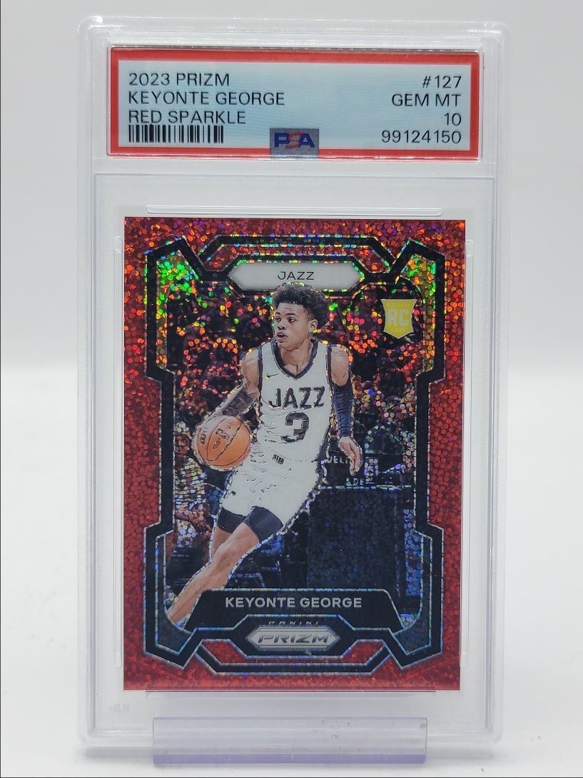 Keyonte George Rookie Rpa Keyonte George 2023 Prizm #127 Red Sparkle /(SSP) Price Guide - Sports ...