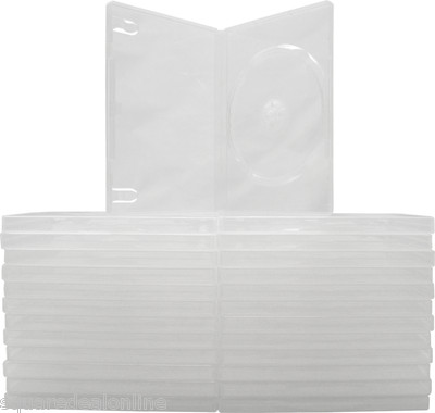 Disc Box Empty (25) CLEAR DVD Cases Single Disc Empty Replacement Standard Boxes 14mm ...
