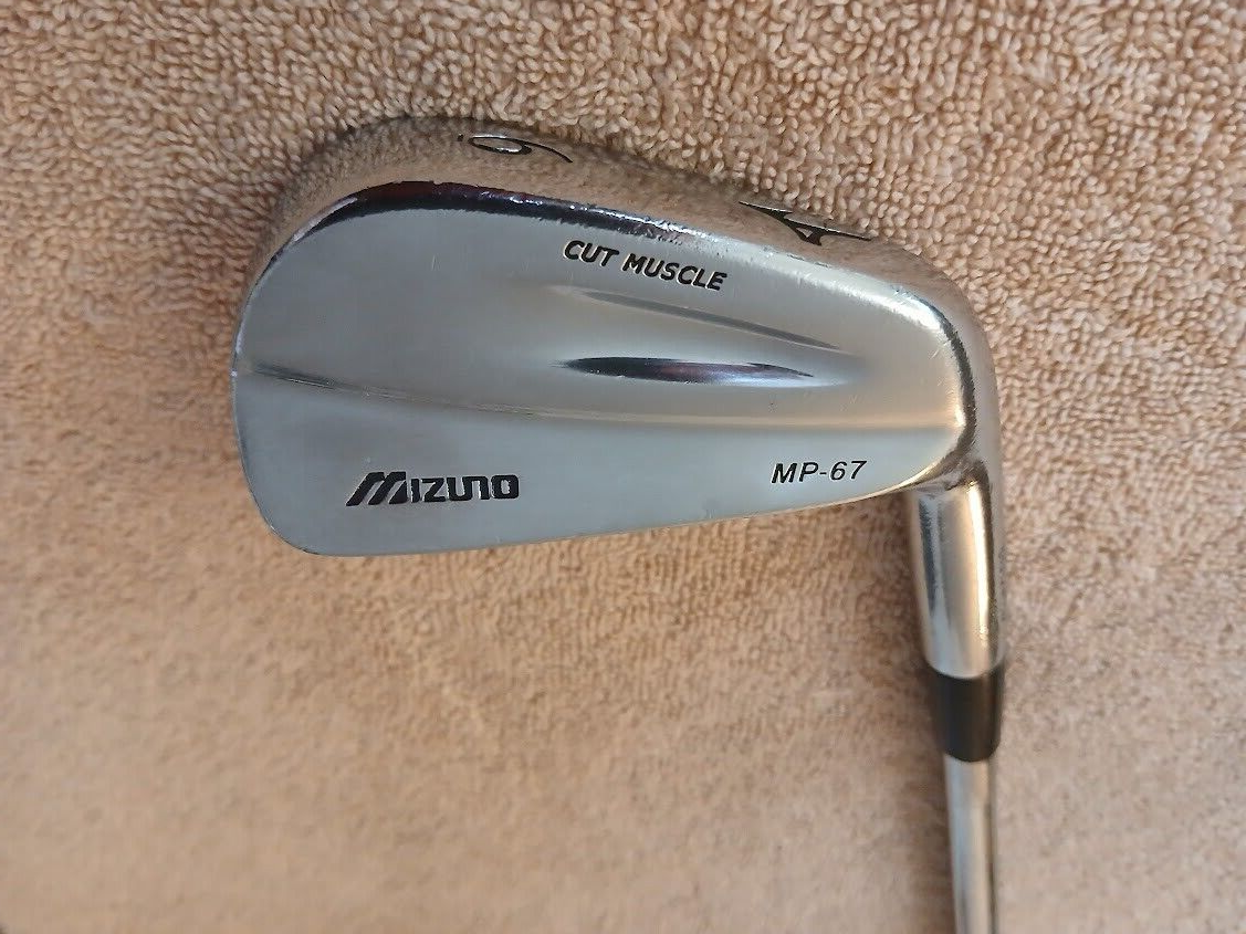 TZ GOLF - Mizuno MP-67 Cut Muscle SINGLE 6 Iron, Stiff Flex Steel