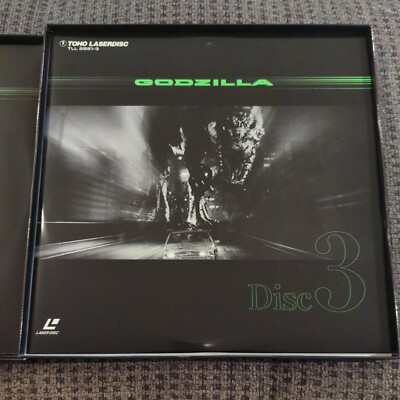 Godzilla 1998 - Laserdisc 3 disc box set w/ 16 page insert + obi