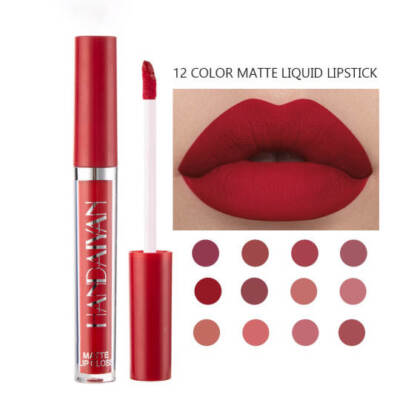 Langanhaltender Lipgloss glasiert matt Beauty flüssiger Lippenstift Lippen Make-Up