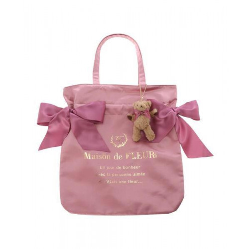 Maison de Fleur Bear Series Double Ribbon Tote Bag | eBay