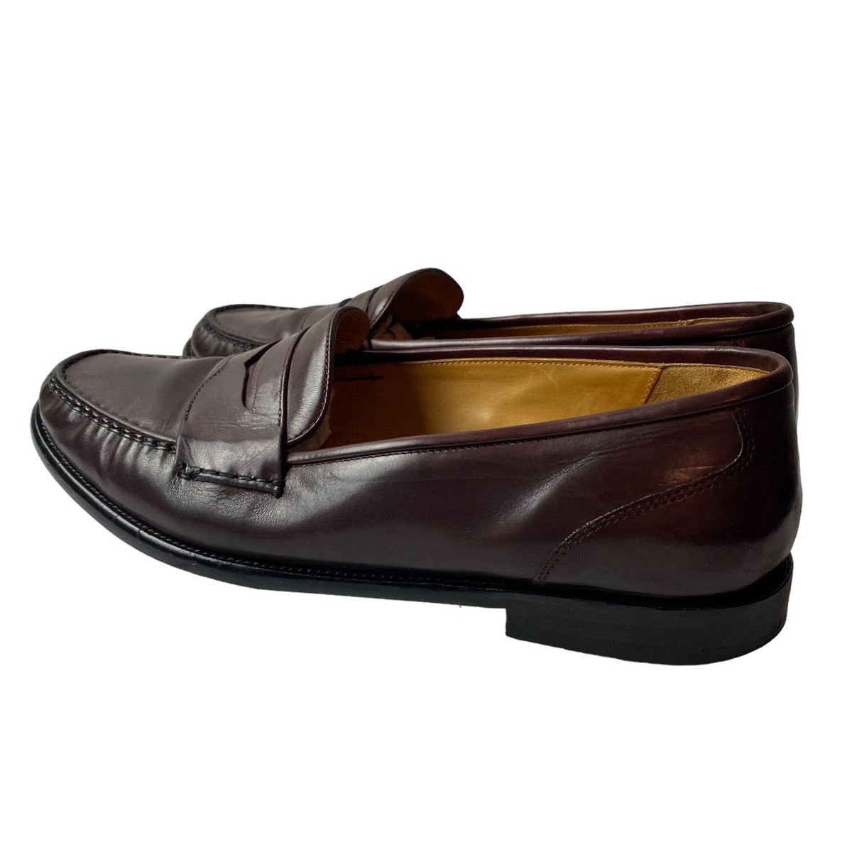 Cole Haan mens loafers dress shoes burgundy leather size  display picture 3