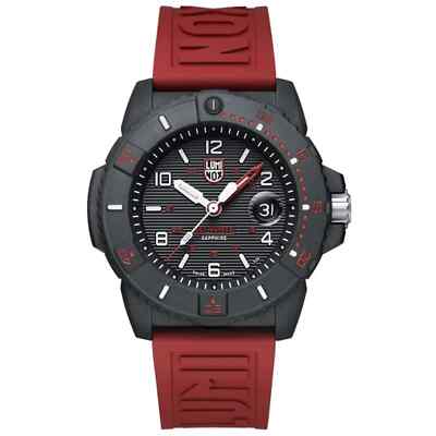 Luminox Men's Watch Navy Seal Date Display Black Dial Rubber Strap XS.3615.RF