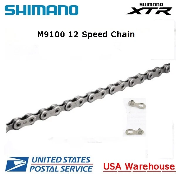 Shimano XTR CN-M9100 Steps 11/12-Speed 126 links HYPERGLIDE+ SIL-TEC MTB Chain - Image 3 of 3
