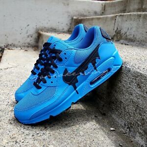 air max 90 blue black white