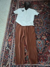 Unisex Pirate Costume: Hat, Eye Patch, Shirt, and Bottoms - Size: XL