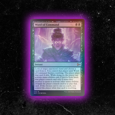 FOIL - Word of Command - Custom Magic: The Gathering Card - High-Quality