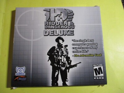 Hidden & Dangerous: Deluxe - PC - Shooter Game - W/ Slip Cover EUC