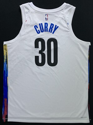 NWT Nike Seth Curry Brooklyn Nets #30 White City Swingman Jersey