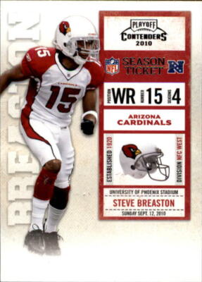 2010 Playoff Contenders Football (Pick Card From List) c132 07-22