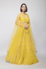 HALDI SPECIAL SOFT NET LEHENGA CHOLI WITH BEAUTIFUL DUPATTA FOR WEDDING WEAR