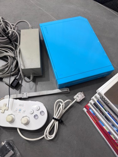 Nintendo Wii Babyblau + Top Spiele Bundle | Selten & Getestet | Mario | Zelda - Bild 3 von 7