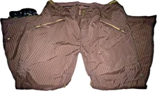 RIDE Snowboards Ski Pants Size XL Brown Stripe