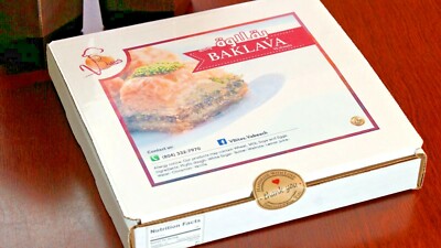 BAKLAVA VBites MEDITERRANEAN WALNUT  NET 27. OZ 32 piece 2''x1'' each