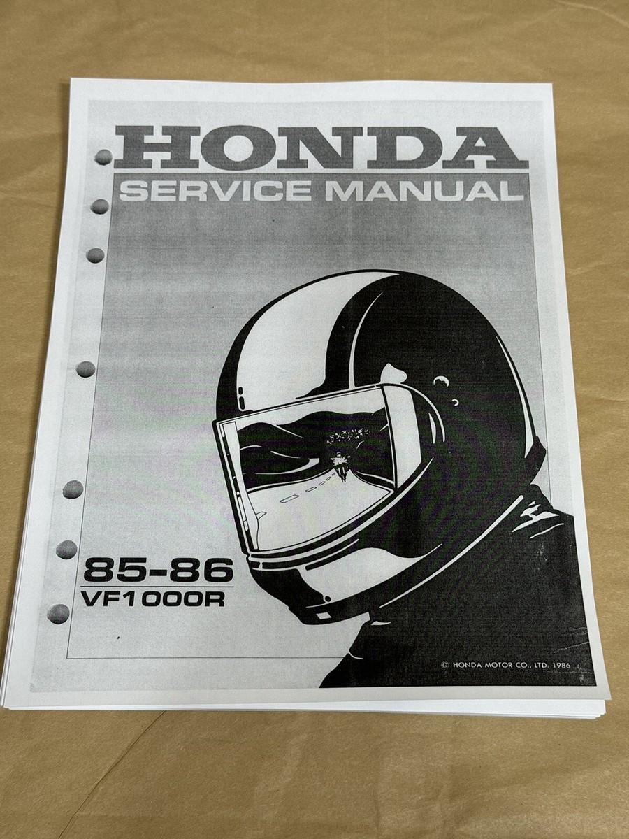 HONDA　VF1000R　サービスマニュアル　SHOP MANUAL 3hole punch Official Service Shop Repair Manual 1985 1986 Honda