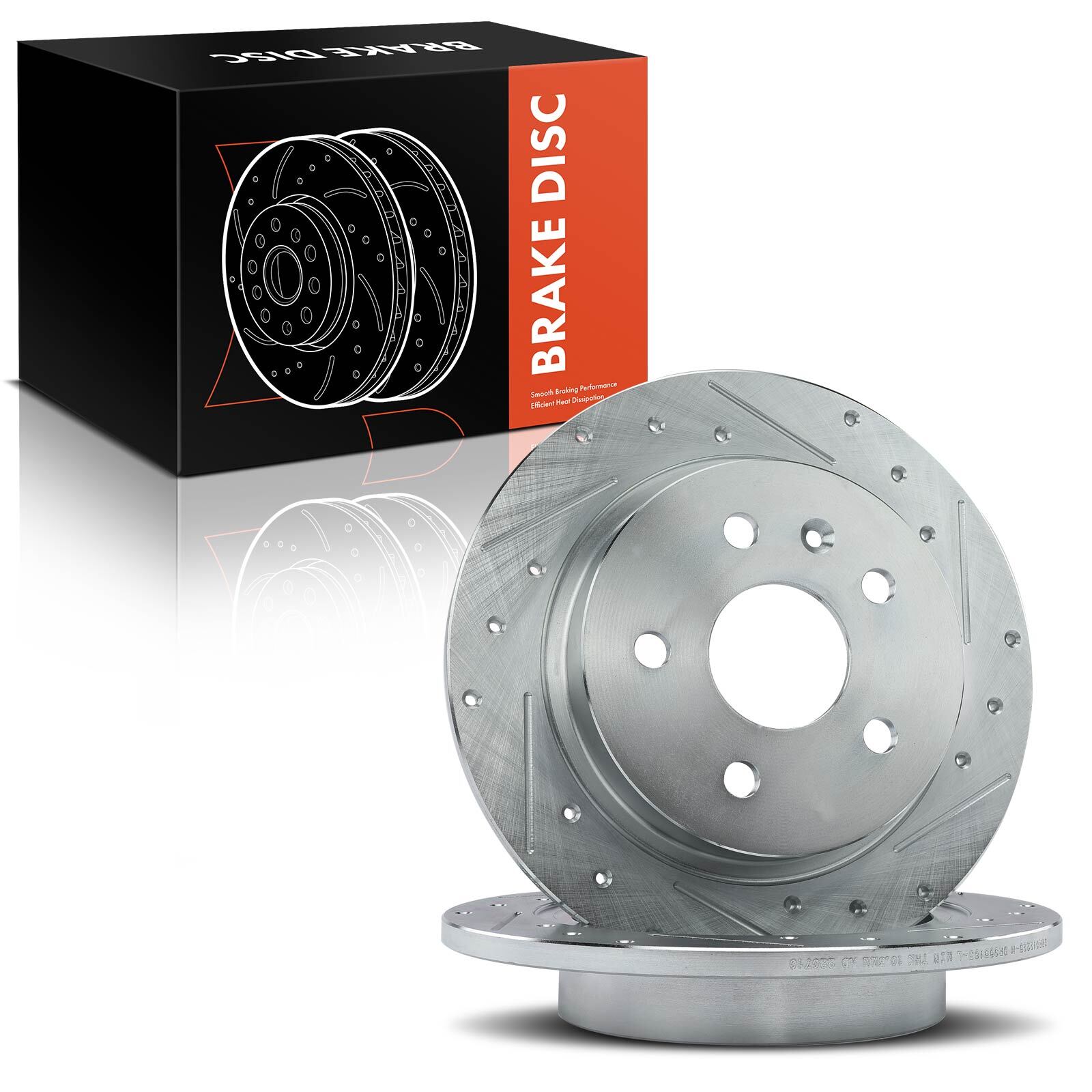 Rear Drilled Brake Rotors for Chevrolet Malibu 13-15 Buick Regal 11-17 ...