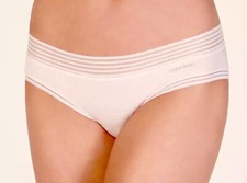 CALVIN KLEIN Striped Waistband Soft Modal Pink Bikini Panty Womens XS 4 M 6 XL 8