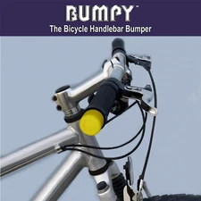 BUMPY END PLUG Bike Handlebar Soft Safe Secure Best Fit Grip Cap Yellow Pair