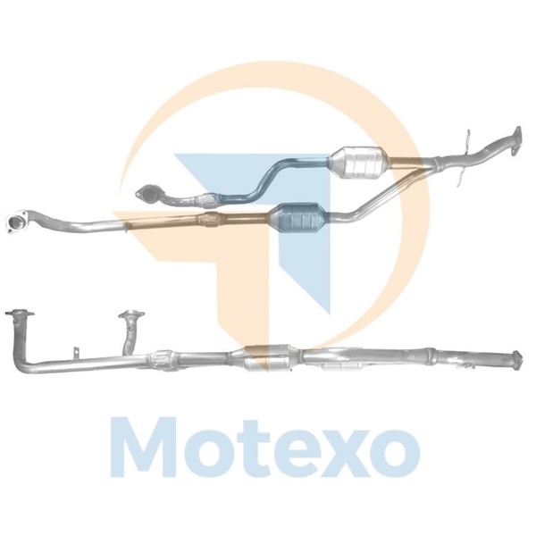 BM91087 Abgaskatalysator Auspuff Vorne Edelstahl Mit Montageset 2 Jahre Garantie-image
