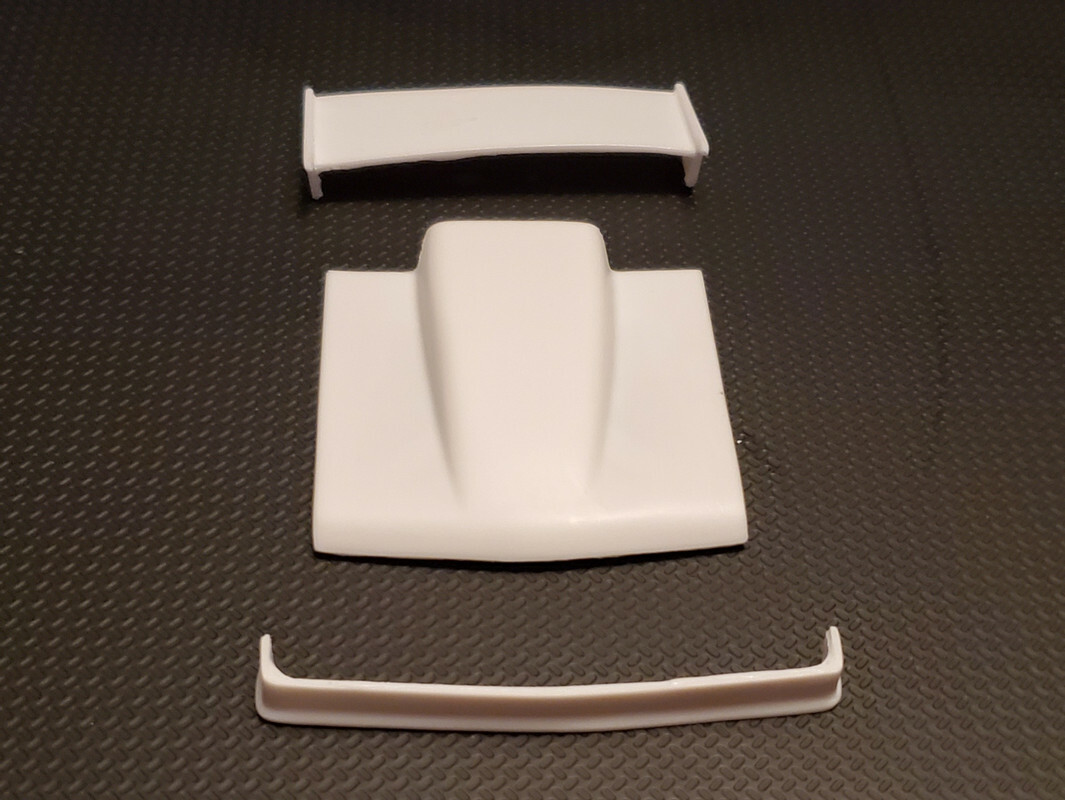 Resin Bubble Hood, Chin Spoiler & Rear Spoiler Wing for '66 Nova