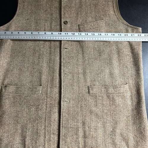Hanfabs Brown Best Mens Brown Herringbone Tweed - Picture 5 of 7