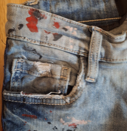 Jordan Craig Legacy Edition Youth Unisex Kids Size 12 Distressed Stretch Jeans - Picture 11 of 13