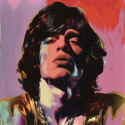 Mick Jagger Warhol Style 24x24 Giclée Art Print Ltd 1/25 Signed COA Rombley V15