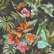 Image of Rasch Vasari Tropical Paradise Birds Wallpaper Luxury Textured Heavyweight Vinyl