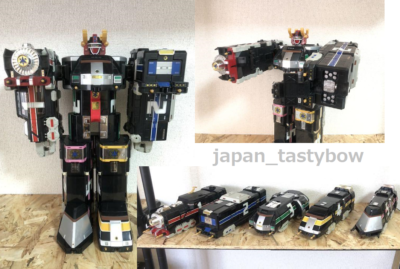 FIGURINE VINTAGE POWER Rangers rescue bandai super train megazord dx