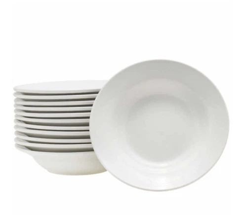 Conjunto de 12 tigelas de sopa de porcelana aro largo Towle Hospitality - Imagem 2 de 4
