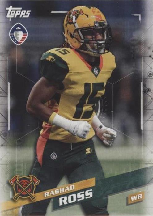 2019 Topps Alliance of American Football Rashad Ross #173 - 1 of 2