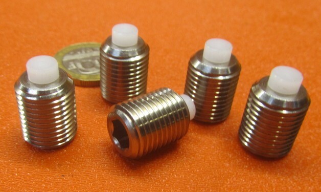 20 Viti Senza Testa In Acciaio Inox 18-8 Con Punta In Nylon, 1/4-20 X 1/4 Poll., Kmac