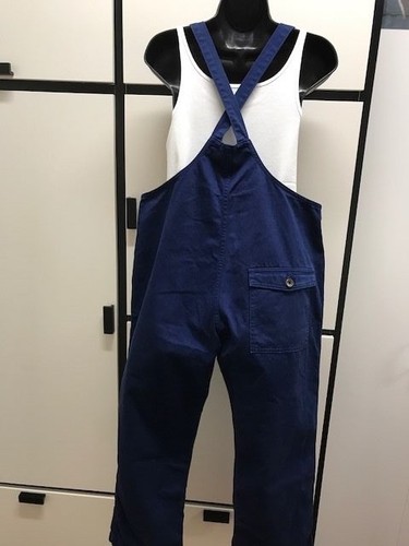 Veritecoeur Worker Pants Japan 2 Blue Chino Cotton Overalls Trousers Salopette  - Picture 18 of 24