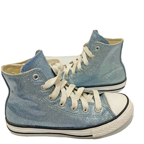 sparkle blue converse